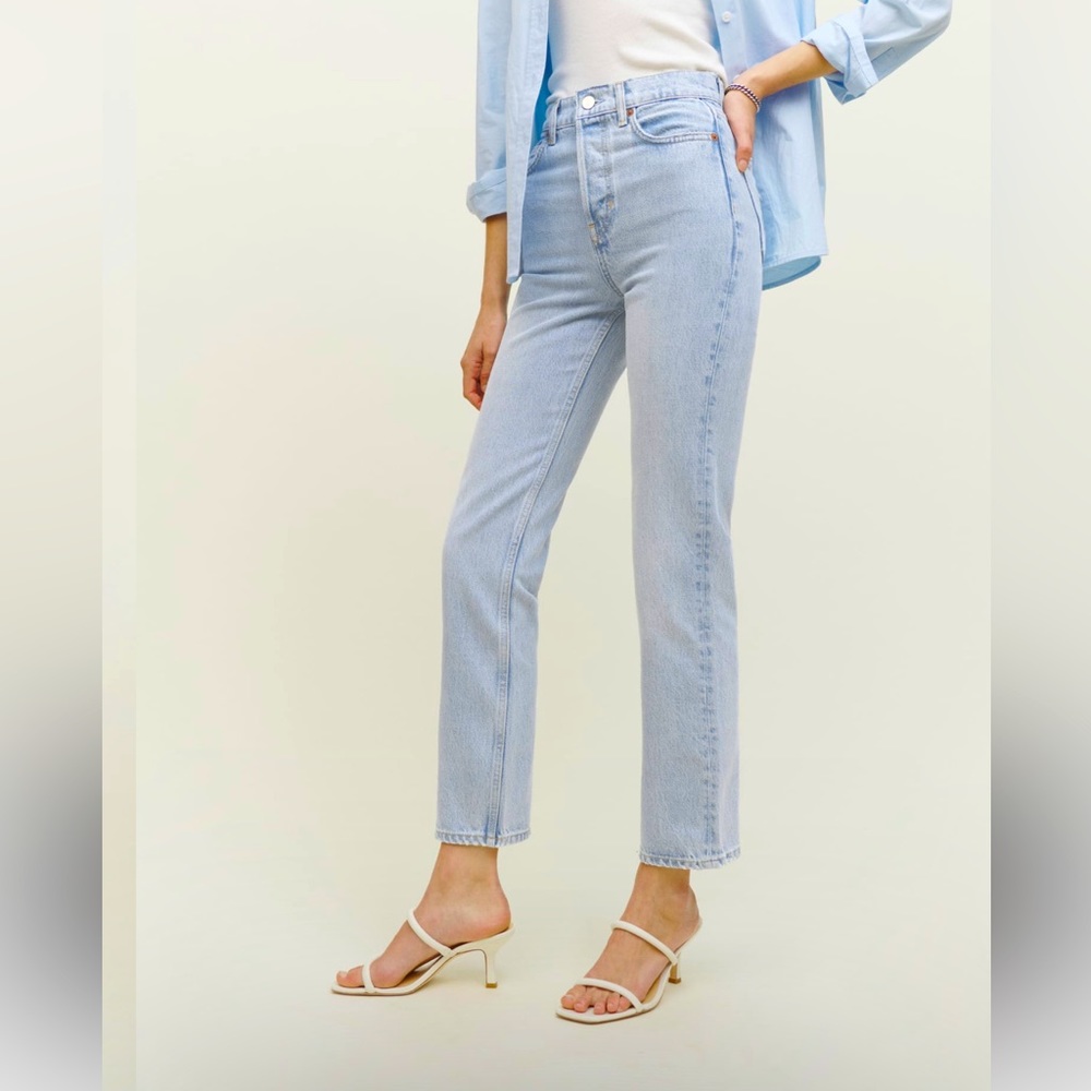 Cynthia High Rise Straight Jeans in the color “Tahoe” - Picture 2 of 7